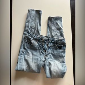 American eagle vintage hi rise size 0 light wash